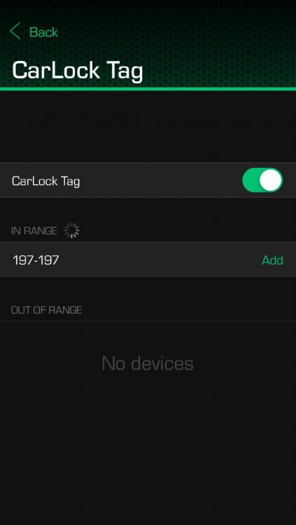 CarLock Tag iOS