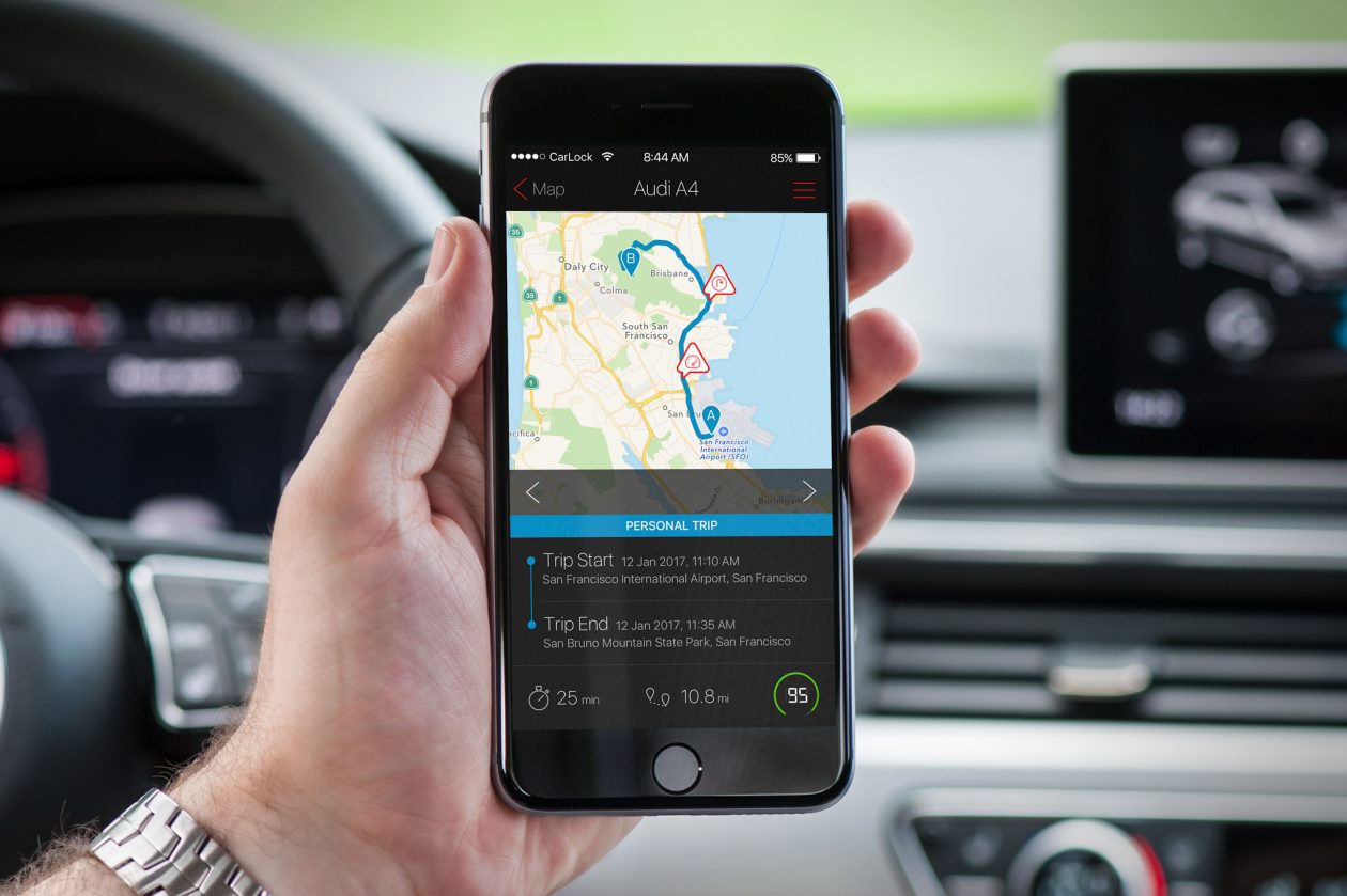 GPS car tracker with the phone app