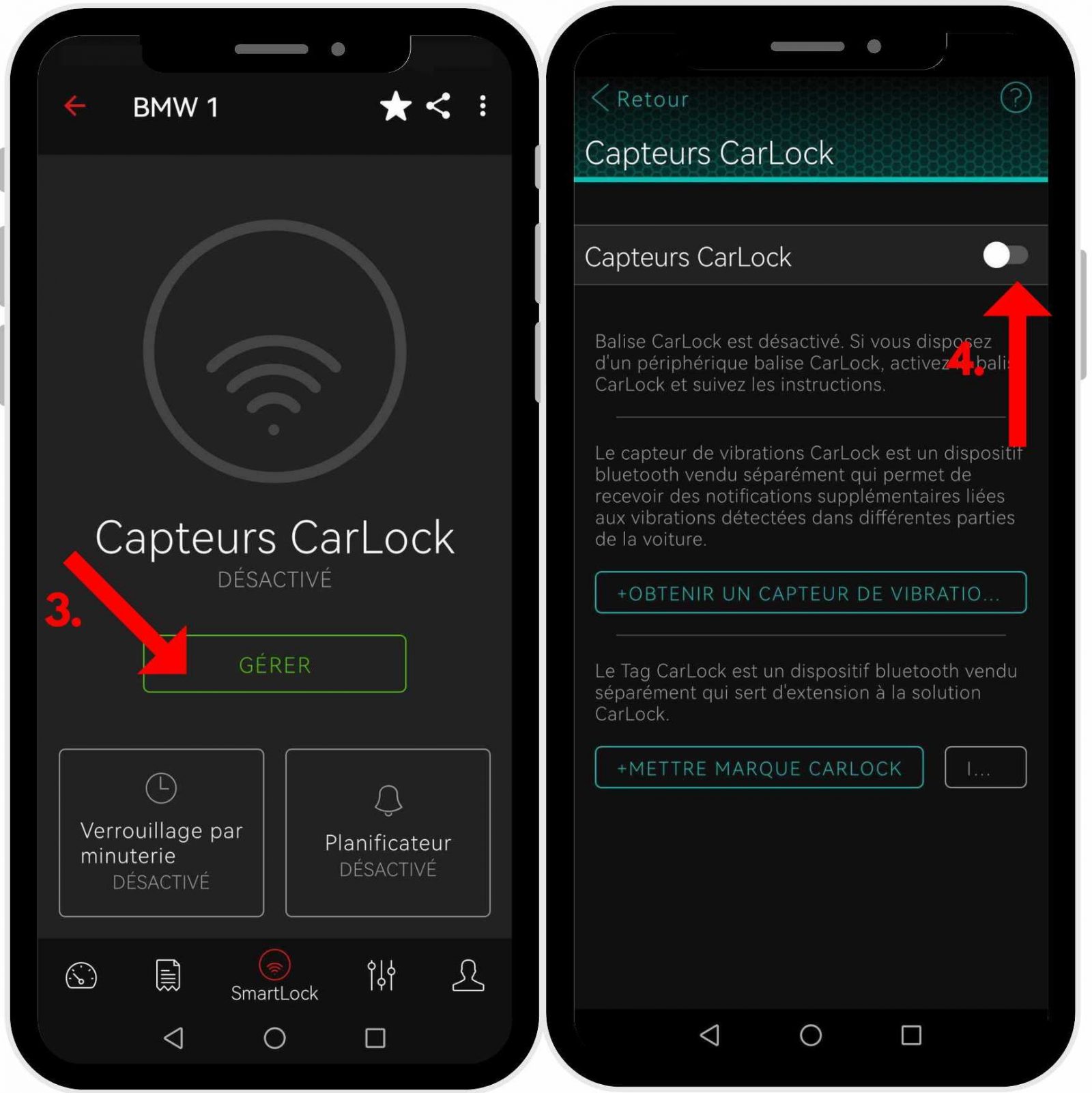 Capteur de Vibrations article de blog avec instructions CarLock Blog